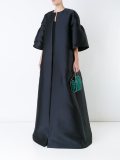 short-sleeve flared coat 