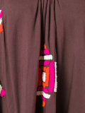 embroidered geometric dress