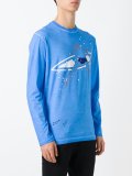 surfer print long sleeve top