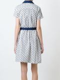 'Peace Palm' printed wrap dress