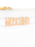 logo strap clutch