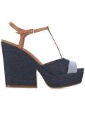 T-strap platform sandals