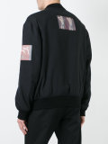 patch detailed bomber jacket