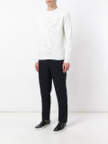 tweed trim sweatshirt 