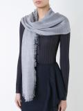 raw edge scarf