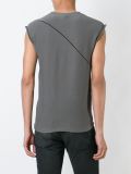 pleated panel sleeveless jumper