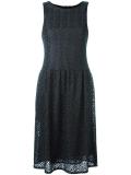 embroidered pleated skirt dress