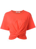 twisted front T-shirt