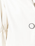 gathered sleeve coat