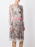 floral print longsleeved dress