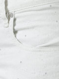 splatter skinny jeans 