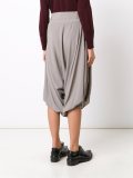 cropped draped trousers