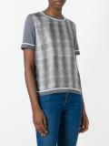striped snake effect sweater