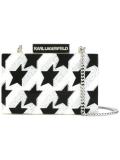 stars motif rigid clutch