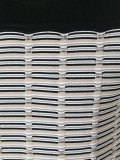 knitted detail contrast T-shirt 