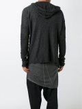 draped asymmetric sweatshirt