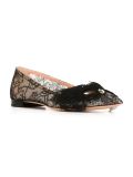 overlay lace mask slippers
