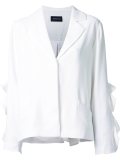 ruffled sleeves jacket