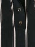 cropped striped polo shirt