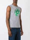 screen printed sleeveless top