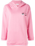 wink patch hoodie 