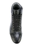 lace up hi-top sneakers
