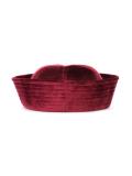 velvet panelled hat