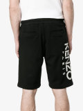logo printed shorts
