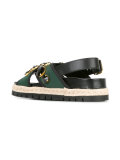 espadrille neoprene Fussbett sandals