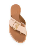 buckle flat sandals