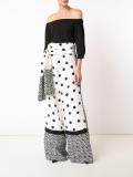 dots print palazzo pants