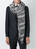fringed striped scarf