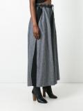 drawstring chambray trousers