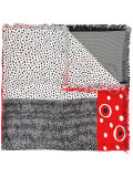 dotted print scarf