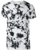 number splatter print T-shirt