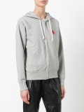 embroidered logo hoodie 