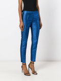 Metallic tailored trousers