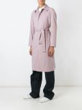 belted mid length trench coat