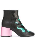 snakeskin effect boots 