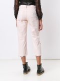 distressed cropped jeans
