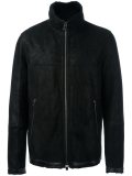zipped shearling jacket 