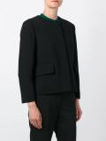collarless jacket