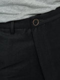 dropped crotch cropped jeans