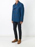 double-breasted mid coat