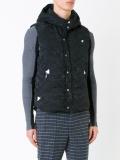 camouflage print sleeveless jacket 