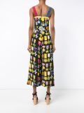 Sleeveless Medal Print Silk Jumpsuit