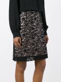 lace overlay A-line skirt