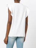 ruffled sleeves embellished T-shirt