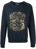 metallic print sweatshirt