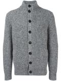 flocked ribbed cardigan